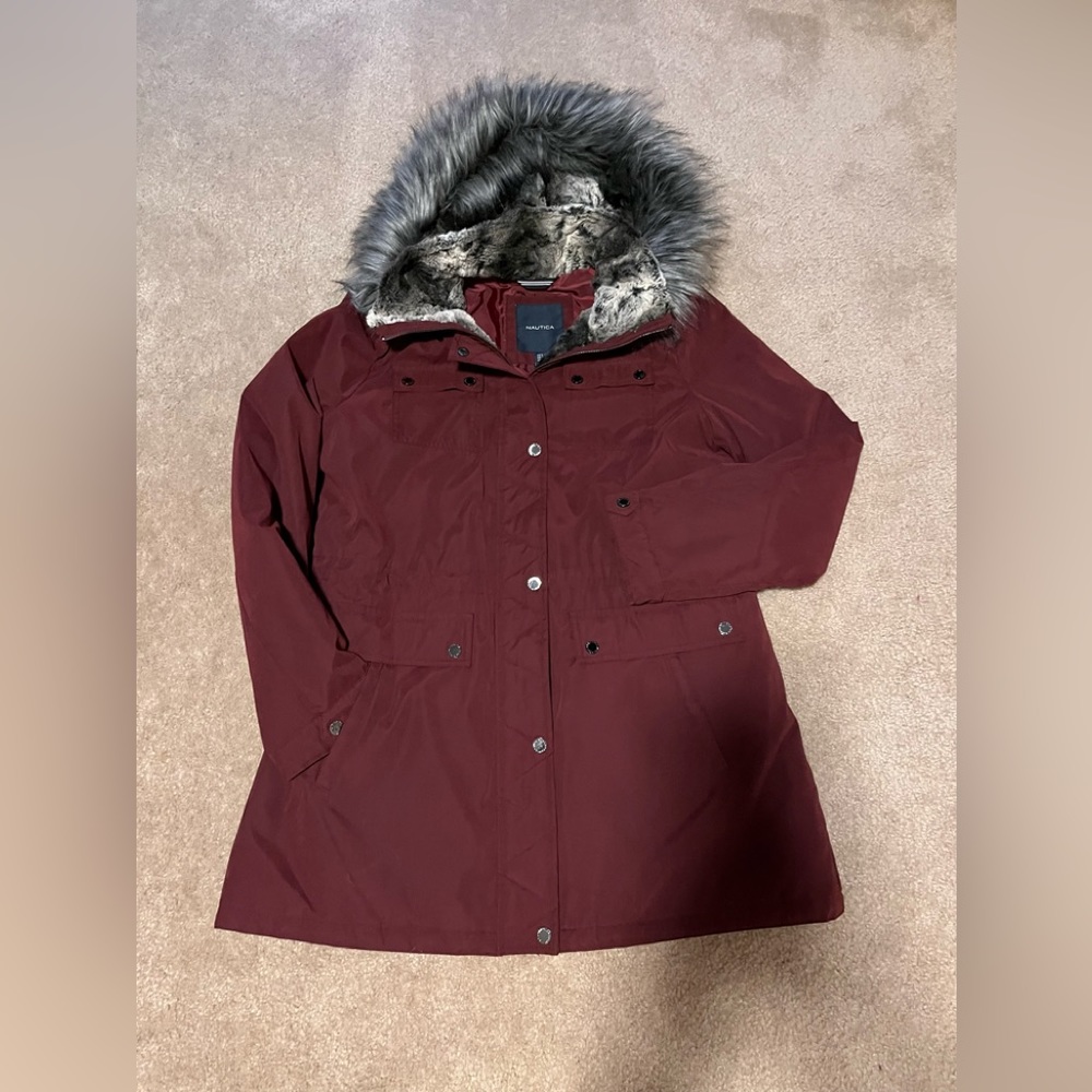 Nautica parka coat w/ removable hood